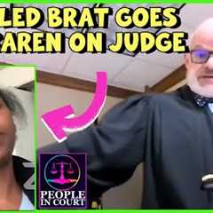 Entitled Brat Goes Full Karen on Judge, Staff. Court Probation Violation Hearing. Contempt of Court?