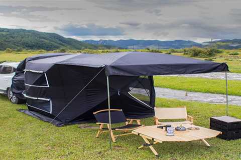 Effortless Automatic Car Tent: Quick Open Tailgate Tent with UV Protection & Windproof Design